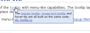 Tooltips invisible UX feature