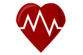 Website support and maintenance - heart pulse icon